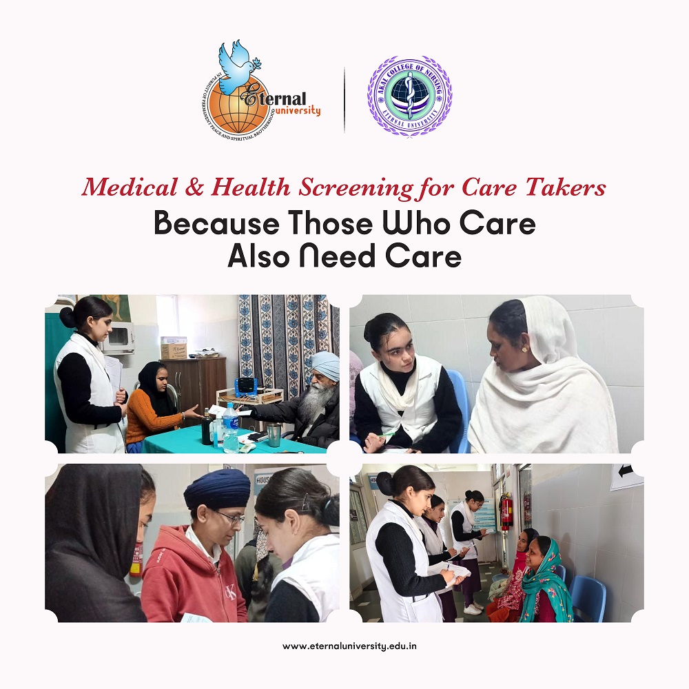 A dedicated Medical & Health Screening Camp. exclusively for the caretakers of the fully residential campus